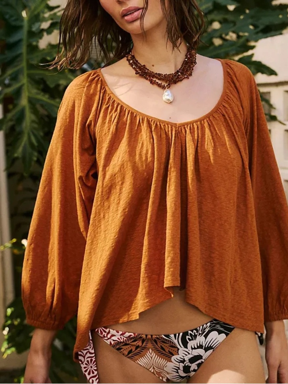 Free People beach isle tunic top